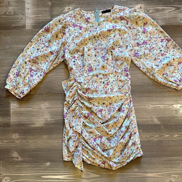 Vici Pastel Floral Mini Dress with Puff Sleeves - Picture 6 of 6